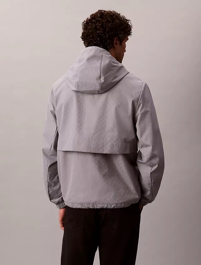Allover Emblem Logo Windbreaker Jacket Allover Emblem Logo Windbreaker Jacket