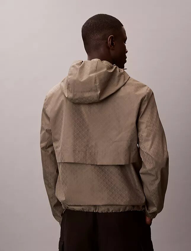 Allover Emblem Logo Windbreaker Jacket Allover Emblem Logo Windbreaker Jacket