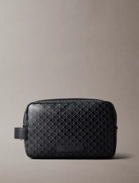Allover Emblem Logo Zip Dopp Kit
