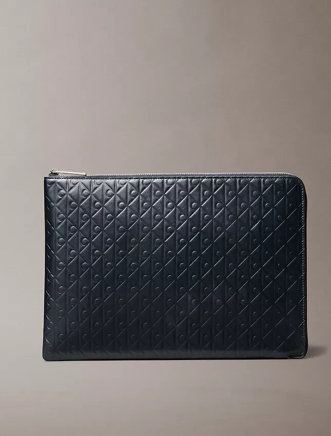 Allover Emblem Logo Zip Pouch Allover Emblem Logo Zip Pouch