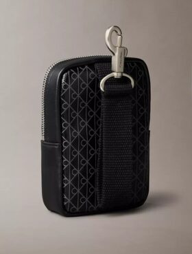 Allover Emblem Logo Zip Pouch