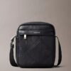 Allover Embossed Emblem Logo Reporter Bag Allover Embossed Emblem Logo Reporter Bag