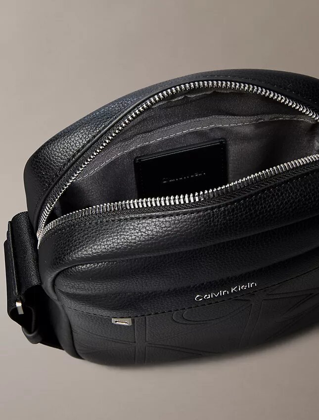 Allover Embossed Emblem Logo Reporter Bag Allover Embossed Emblem Logo Reporter Bag