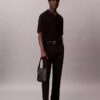 Allover Embossed Emblem Logo Reporter Bag Allover Embossed Emblem Logo Reporter Bag