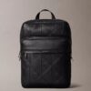 Allover Embossed Emblem Logo Round Backpack