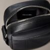 Allover Embossed Emblem Logo Slim Reporter Bag