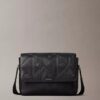 Allover Embossed Emblem Messenger Bag Allover Embossed Emblem Messenger Bag