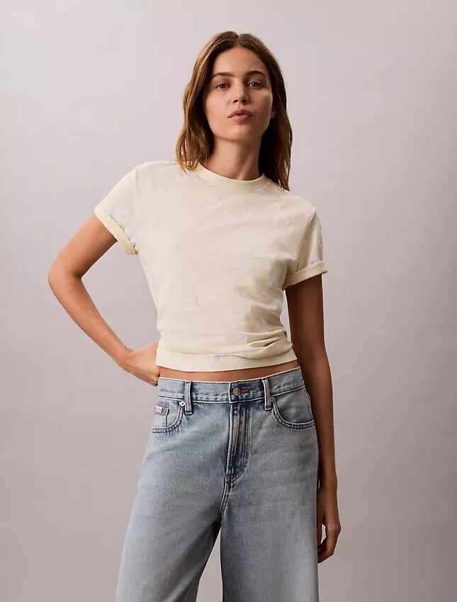 Allover Faded Monogram Classic T-Shirt Allover Faded Monogram Classic T-Shirt
