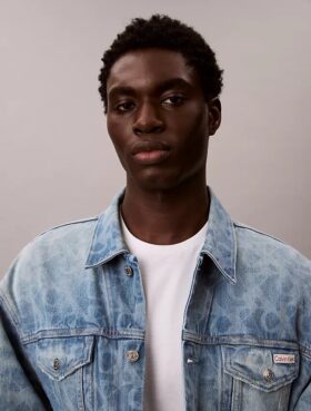 Allover Monogram 90S Denim Trucker Jacket