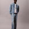 Allover Monogram 90S Denim Trucker Jacket Allover Monogram 90S Denim Trucker Jacket