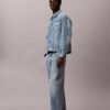 Allover Monogram 90S Denim Trucker Jacket Allover Monogram 90S Denim Trucker Jacket