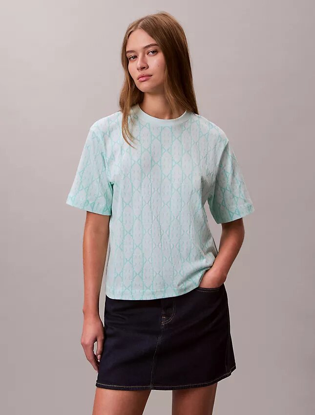 Allover Monogram Boxy T-Shirt Allover Monogram Boxy T-Shirt