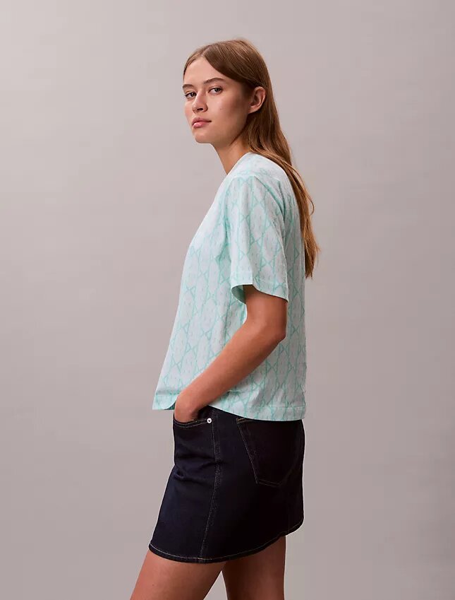Allover Monogram Boxy T-Shirt Allover Monogram Boxy T-Shirt