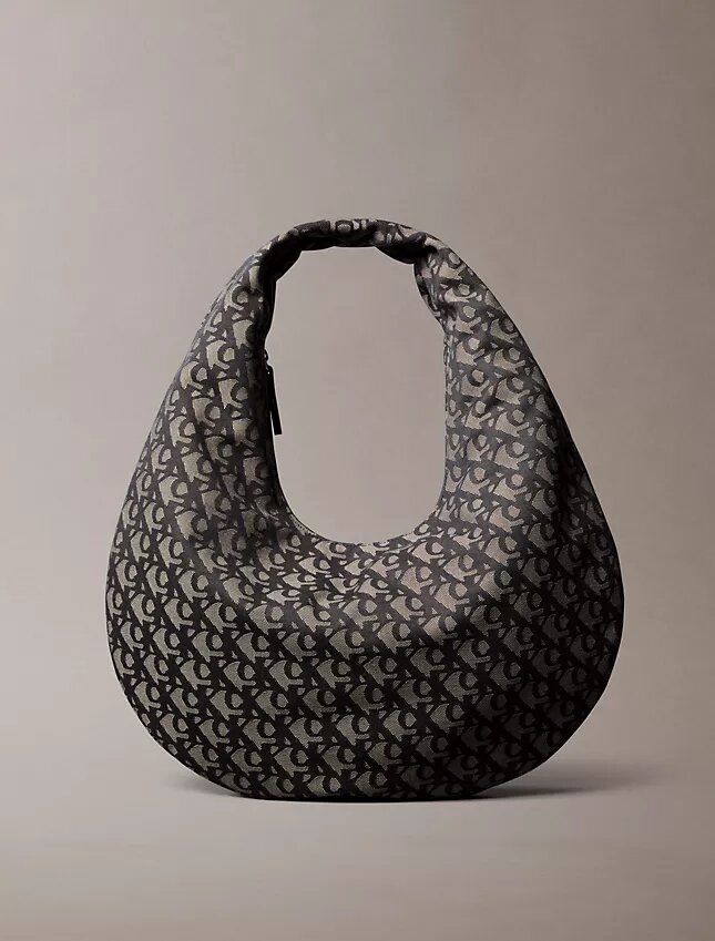 Allover Monogram Crescent Shoulder Bag Allover Monogram Crescent Shoulder Bag