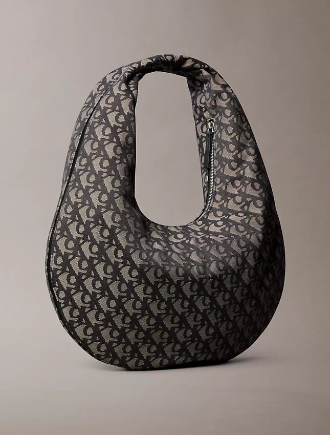 Allover Monogram Crescent Shoulder Bag Allover Monogram Crescent Shoulder Bag