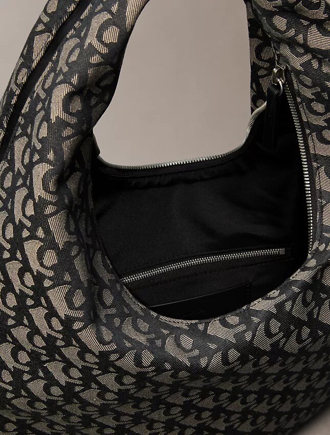 Allover Monogram Crescent Shoulder Bag Allover Monogram Crescent Shoulder Bag