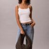 Allover Monogram Crescent Shoulder Bag Allover Monogram Crescent Shoulder Bag