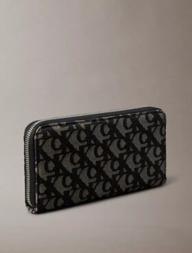 Allover Monogram Long Zip Wallet
