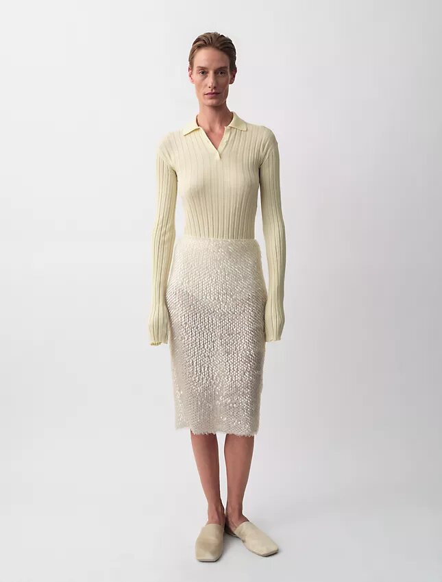 Amber Ribbed Polo Sweater Amber Ribbed Polo Sweater