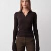 Amber Ribbed Polo Sweater Amber Ribbed Polo Sweater