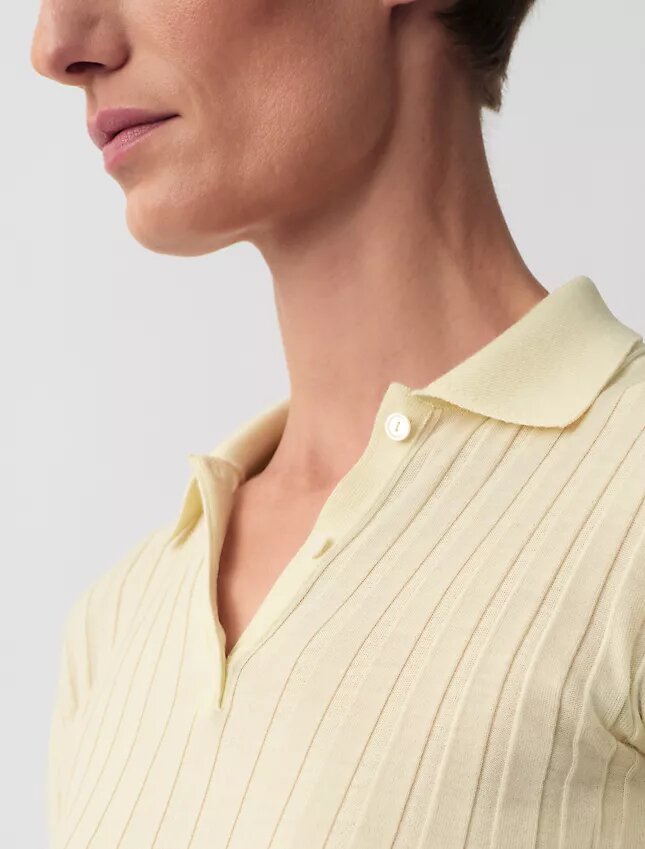 Amber Ribbed Polo Sweater Amber Ribbed Polo Sweater