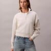 Archive Logo Fleece Quarter Zip Mock Neck Sweatshirt