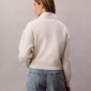 Archive Logo Fleece Quarter Zip Mock Neck Sweatshirt