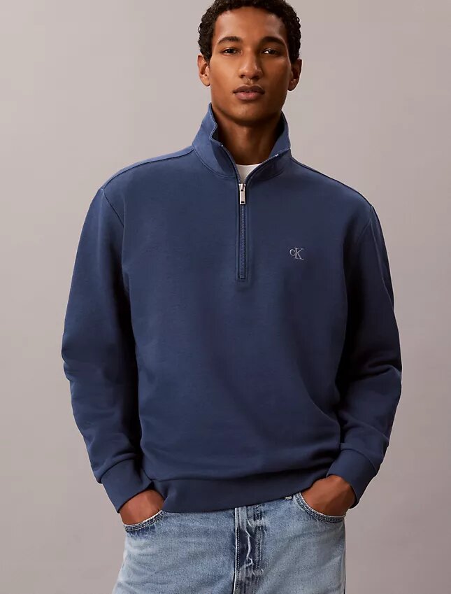 Archive Logo Fleece Quarter Zip Sweatshirt Archive Logo Fleece Quarter Zip Sweatshirt