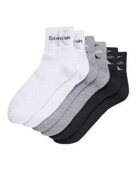 Athletic Terry Monologo Cushion 6-Pack Assorted Quarter Socks