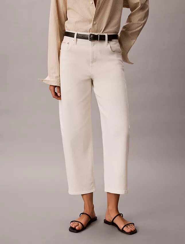 Barrel Leg Cropped Pants Barrel Leg Cropped Pants
