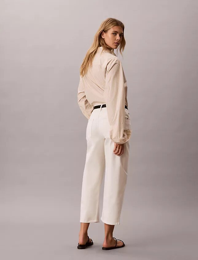 Barrel Leg Cropped Pants Barrel Leg Cropped Pants