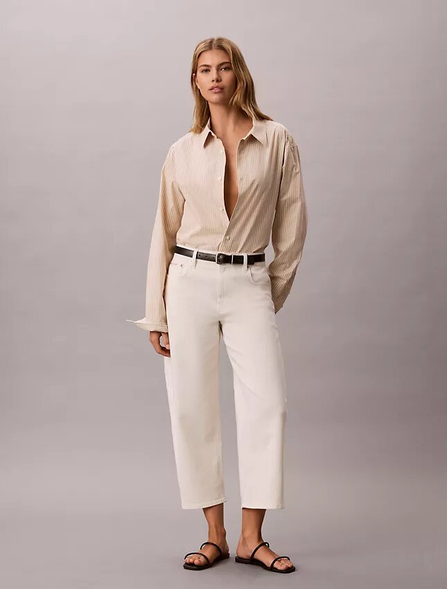 Barrel Leg Cropped Pants Barrel Leg Cropped Pants