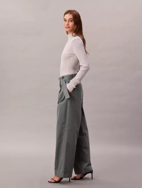 Belted Tailored Pants