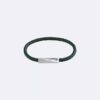 Beveled Id Leather Bracelet
