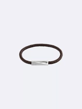 Beveled Id Leather Bracelet Beveled Id Leather Bracelet