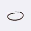 Beveled Id Leather Bracelet