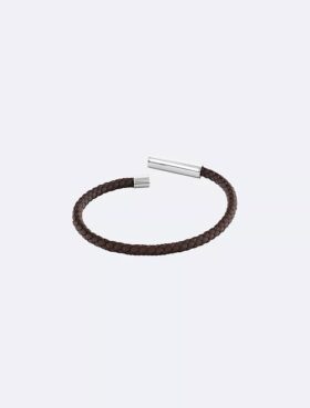Beveled Id Leather Bracelet Beveled Id Leather Bracelet