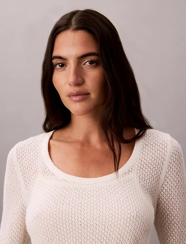 Boucle Pointelle Top Boucle Pointelle Top