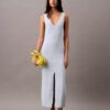 Boucle Rib Sleeveless Midi Dress