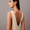 Boucle Rib Sleeveless Midi Dress