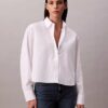 Boxy Cropped Button-Down Shirt Boxy Cropped Button-Down Shirt