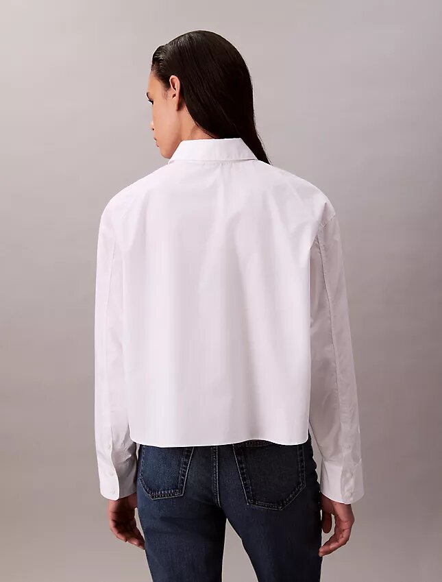 Boxy Cropped Button-Down Shirt Boxy Cropped Button-Down Shirt