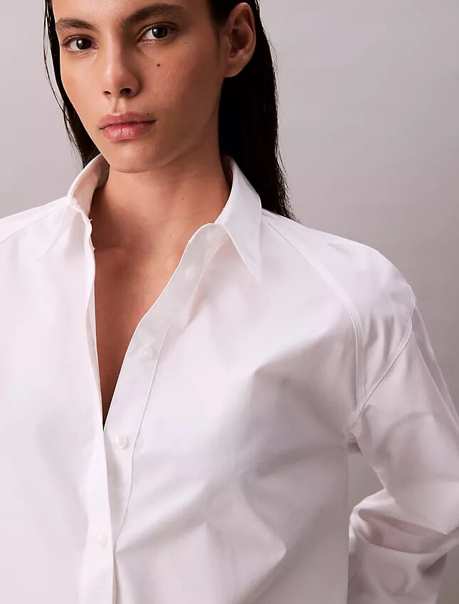 Boxy Cropped Button-Down Shirt Boxy Cropped Button-Down Shirt