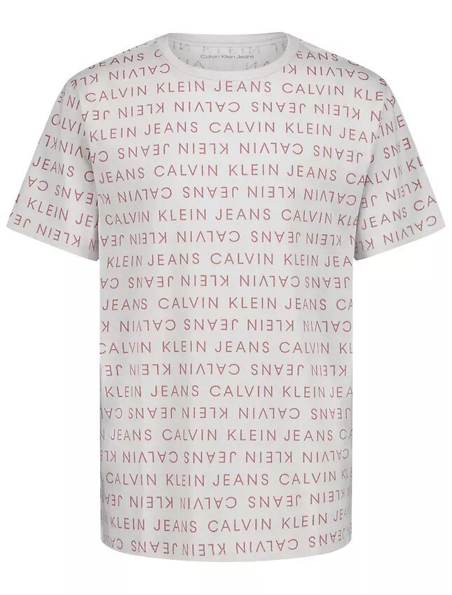 Boys Allover Word Crewneck Tee Boys Allover Word Crewneck Tee