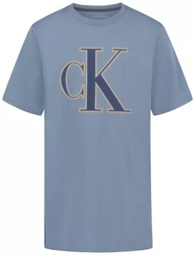 Boys Chain Stitch Monogram Logo Tee