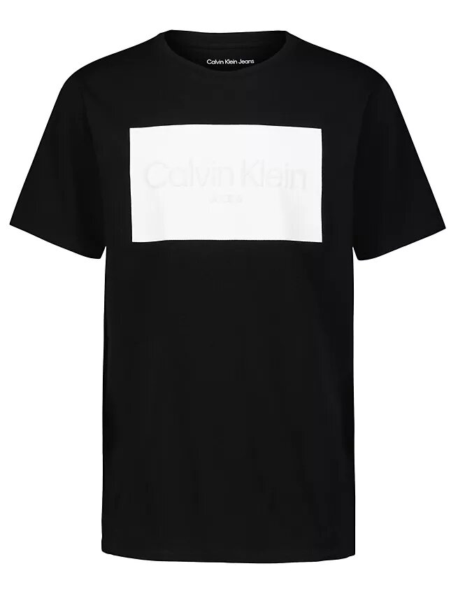 Boys Ck Logo Block Crewneck Tee Boys Ck Logo Block Crewneck Tee