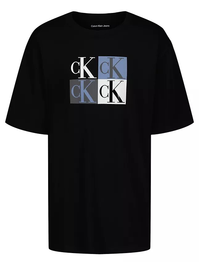 Boys Colorblock Monogram Square T-Shirt Boys Colorblock Monogram Square T-Shirt