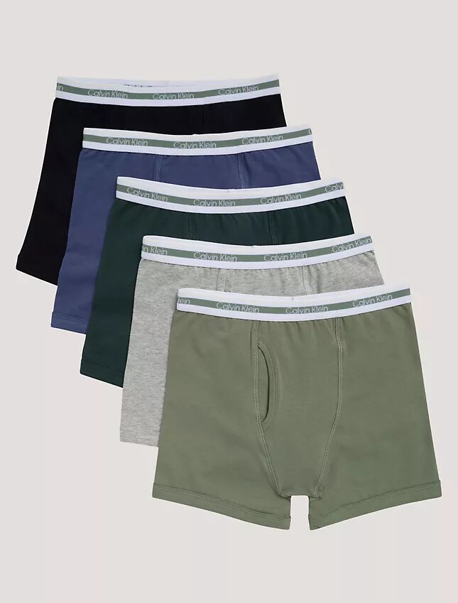 Boys Cotton Stretch 5-Pack Boxer Brief Boys Cotton Stretch 5-Pack Boxer Brief