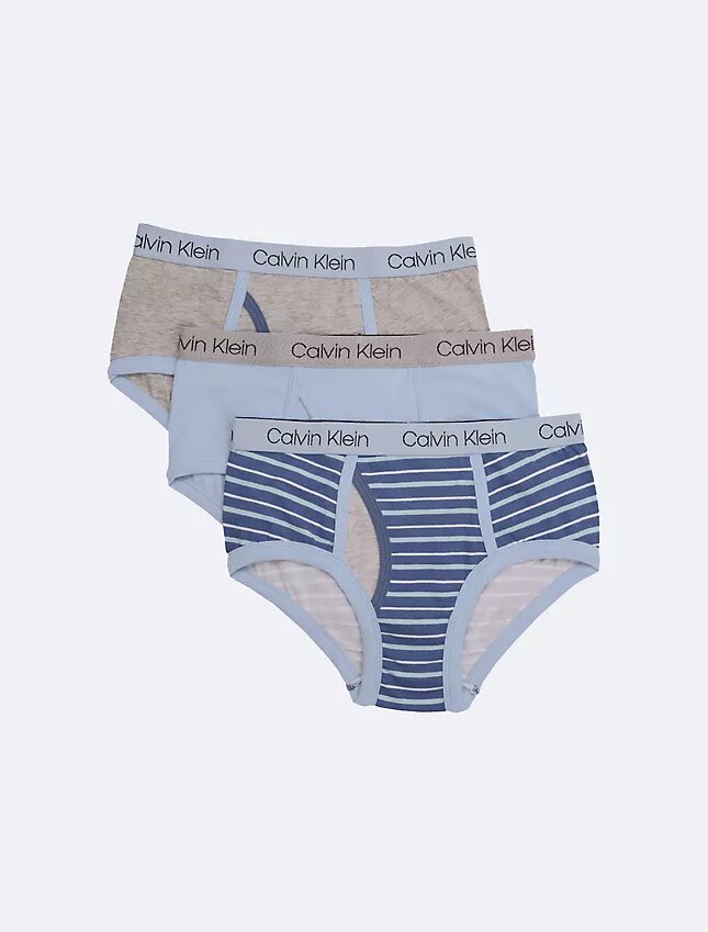 Boys Cotton Stretch Logo 3-Pack Brief Boys Cotton Stretch Logo 3-Pack Brief