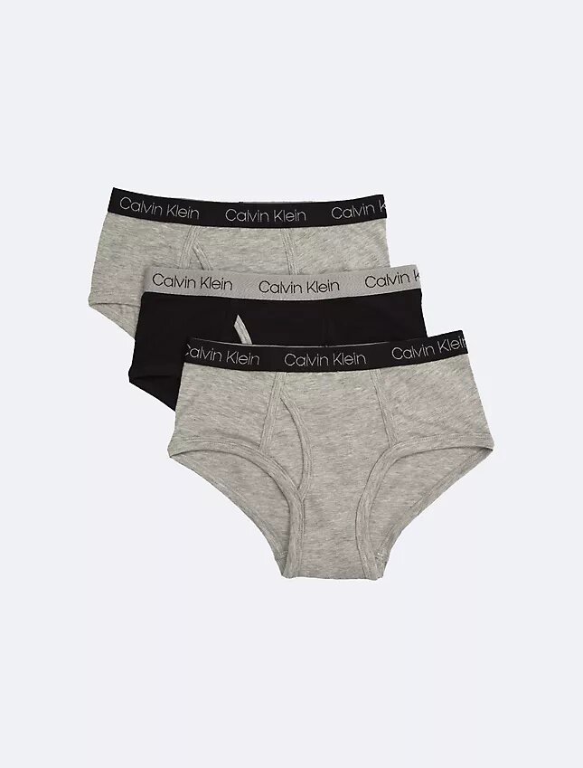 Boys Cotton Stretch Logo 3-Pack Brief Boys Cotton Stretch Logo 3-Pack Brief